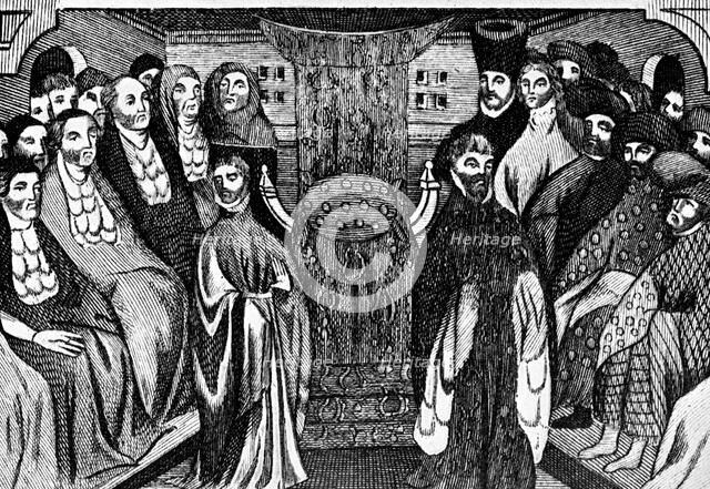 Resignation of Richard II, 1399, (c1902-1905). Artist: Unknown