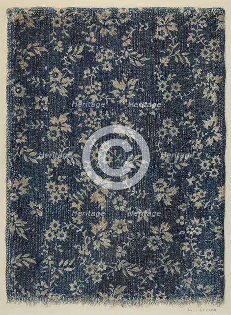 Resist Fabric, c. 1939. Creator: Milton Bevier.