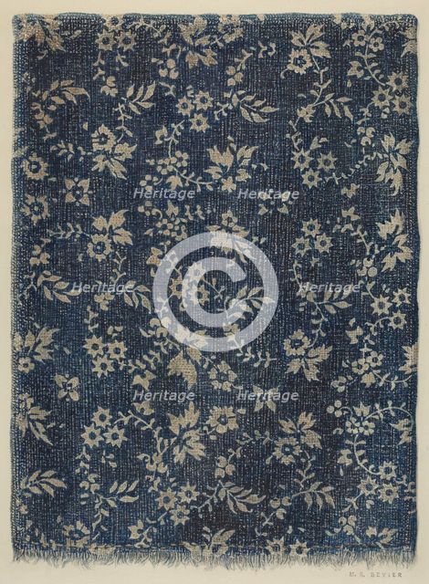Resist Fabric, c. 1939. Creator: Milton Bevier.