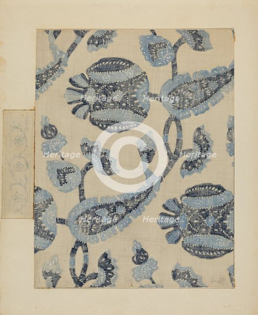 Resist Printed Linen, c. 1936. Creator: Michael Trekur.