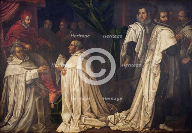 Resolution of the dispute between the clergy and the knights, 1624. Creator: Augustín Leonardo.