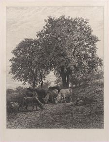 Rest, 1864. Creator: Charles Emile Jacque