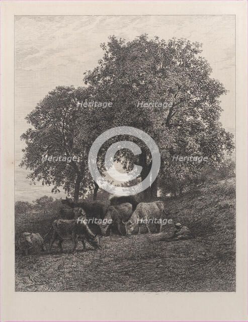 Rest, 1864. Creator: Charles Emile Jacque.