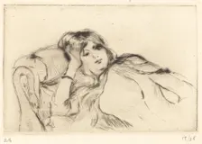 Rest, 1888/1890. Creator: Berthe Morisot