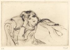 Rest, 1888/1890. Creator: Berthe Morisot