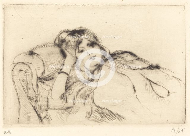 Rest, 1888/1890. Creator: Berthe Morisot.