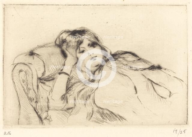 Rest, 1888/1890. Creator: Berthe Morisot.