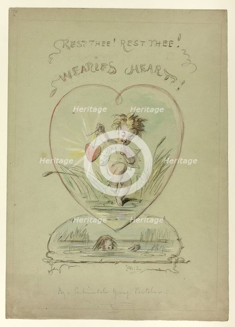 Rest Thee! Rest Thee! Wearied Heart!, n.d. Creator: Hablot Knight Browne.