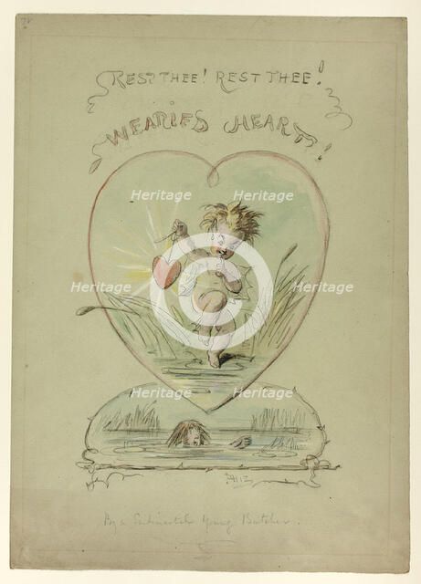 Rest Thee! Rest Thee! Wearied Heart!, n.d. Creator: Hablot Knight Browne.