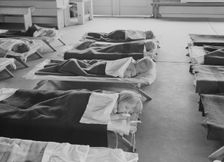 Rest time in nursery school for migrant children at Shafter Camp, California, 1939. Creator: Dorothea Lange