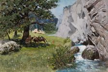 Rest under Rocks, c1876. Creator: Stanislaw Witkiewicz