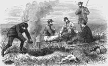 Rest after the Chase; A Buck Hunt in a South African Colony 1875. Creator: Unknown