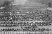 Rest after inspection, 1917. Creator: Bain News Service
