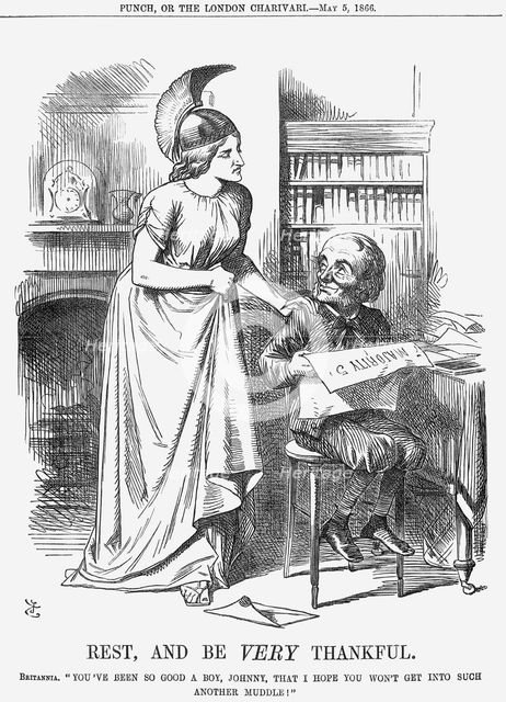 'Rest, and be Very Thankful', 1866. Creator: John Tenniel.