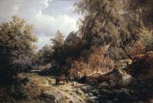 Rest at the Brook, 1860. Creator: Hans Gude