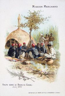 Rest at Bahr-el-Ghazal, June 1897