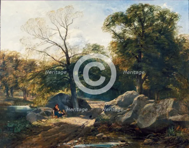 Rest by the Way, early or mid-19th century. Creator: Thomas Creswick.