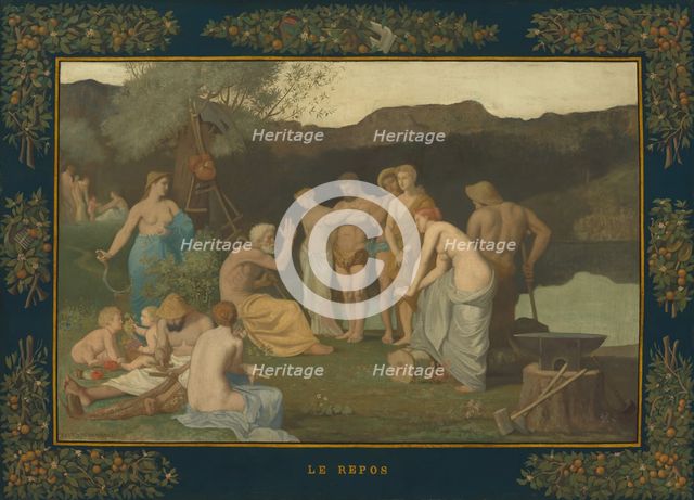 Rest, c. 1863. Creator: Pierre Puvis de Chavannes.