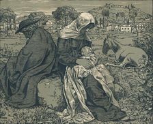 Rest During the Flight into Egypt c1897. Artist: Hans Thoma