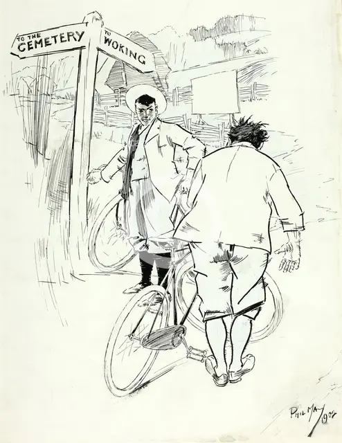 Rest for the Weary, 1902. Creator: Philip William May.