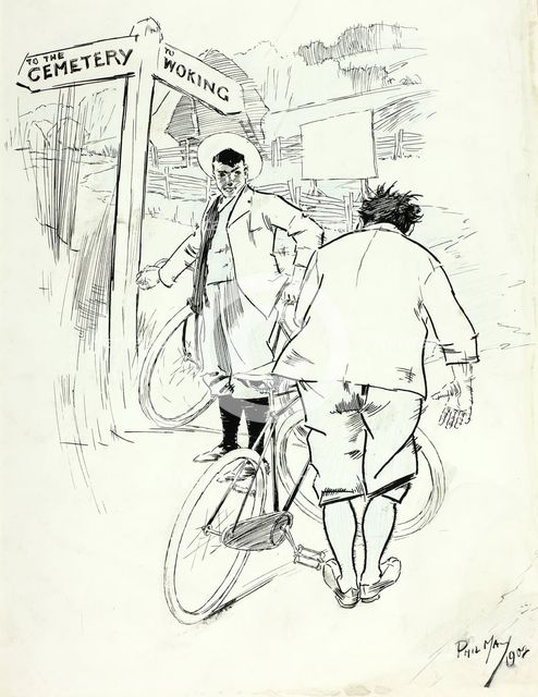 Rest for the Weary, 1902. Creator: Philip William May.