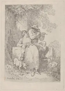 Rest from Labour on Sunny Days, 1784-87., 1784-87. Creator: Thomas Rowlandson