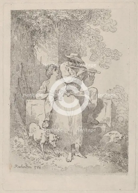Rest from Labour on Sunny Days, 1784-87., 1784-87. Creator: Thomas Rowlandson.