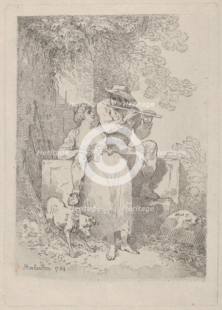 Rest from Labour on Sunny Days, 1784-87., 1784-87. Creator: Thomas Rowlandson.