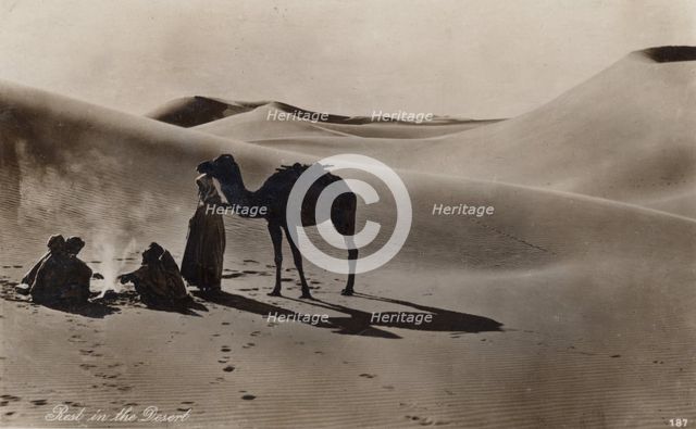 Rest in the Desert, 1930s. Creator: Unknown.