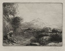 Rest of the Traveler. Creator: Alphonse Legros (French, 1837-1911)
