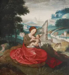 Rest on the Flight into Egypt, 1500s. Creator: Adriaen Isenbrandt
