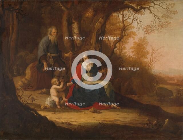 Rest on the Flight into Egypt, 1643. Creator: Paulus van Vianen II.