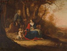 Rest on the Flight into Egypt, 1643. Creator: Paulus van Vianen II