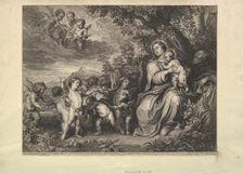 Rest on the Flight into Egypt, 1650-59. Creator: Boetius Adams Bolswert