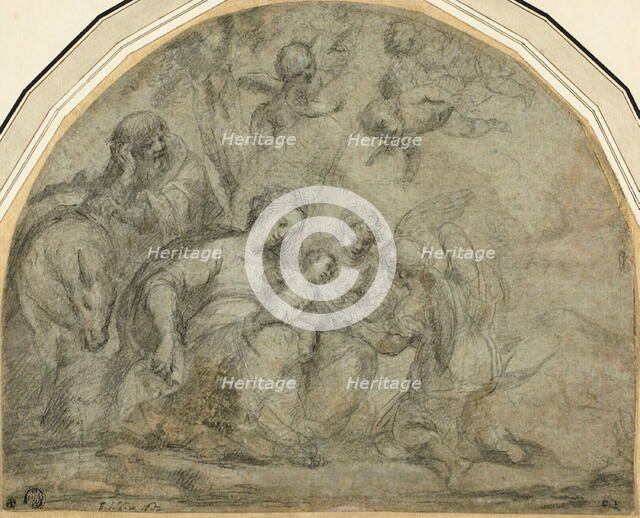 Rest on the Flight into Egypt, 1657. Creator: Francesco Albani.
