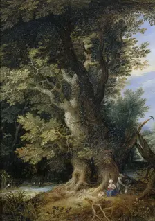 Rest on the Flight into Egypt, 1600-1699. Creator: Unknown