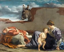 Rest on the Flight into Egypt, 1615-1621. Creator: Orazio Gentileschi