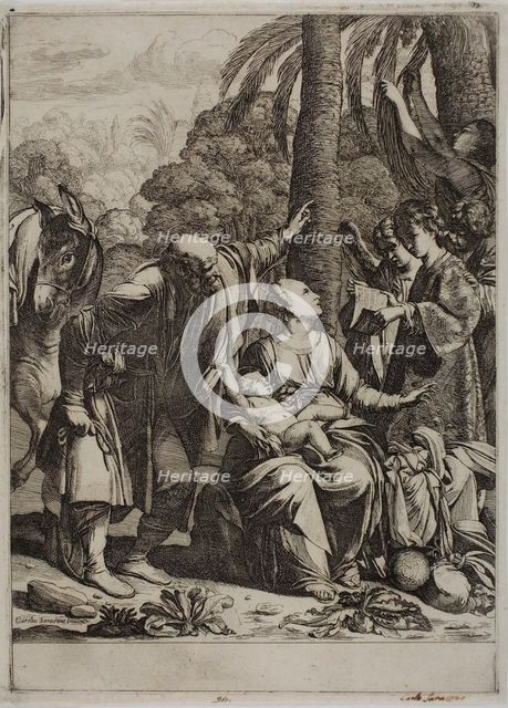 Rest on the Flight into Egypt, 1620/30. Creator: Jean Leclerc.