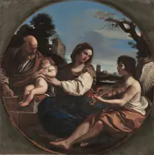 Rest on the Flight into Egypt, 1624. Creator: Guercino (Italian, 1591-1666)