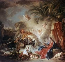 Rest on the Flight into Egypt 1757. Artist: François Boucher