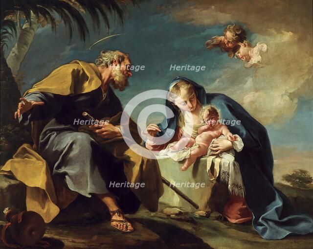 Rest on the Flight into Egypt, 1725. Creator: Giovanni Battista Pittoni the Younger.