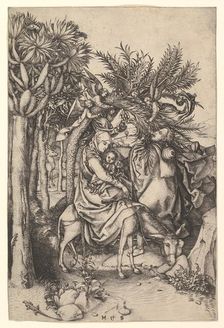 Rest on the Flight into Egypt, ca. 1435-1491. Creator: Martin Schongauer
