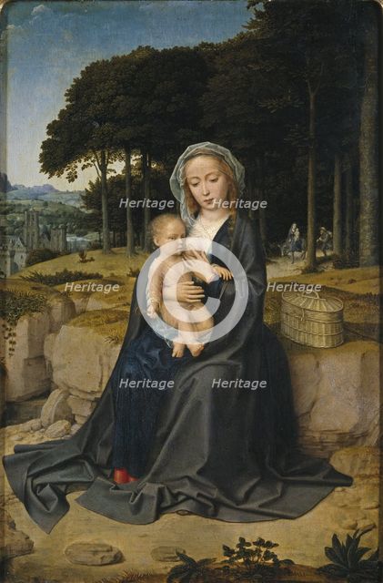 Rest on the Flight into Egypt, ca 1515. Artist: David, Gerard (ca. 1460-1523)
