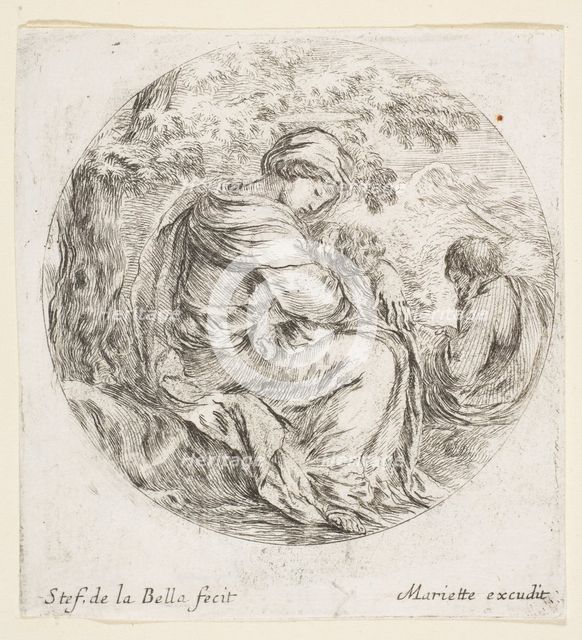 Rest on the Flight into Egypt, ca. 1641. Creator: Stefano della Bella.