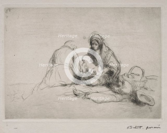 Rest on the Flight into Egypt. Creator: Jean Louis Forain (French, 1852-1931).