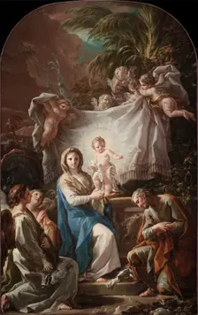 Rest on the Flight into Egypt, between 1764 and 1765. Creator: Corrado Giaquinto