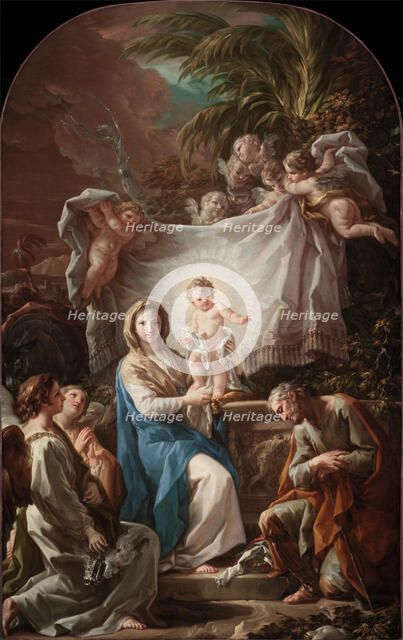 Rest on the Flight into Egypt, between 1764 and 1765. Creator: Corrado Giaquinto.