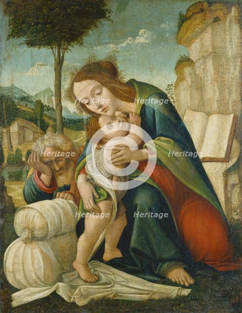 Rest on the Flight into Egypt, c1500. Creator: Florentine Master.