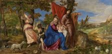 Rest on the Flight into Egypt, c1535. Creator: Titian
