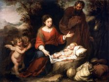 Rest on the Flight into Egypt c1665. Artist: Bartolomé Esteban Murillo